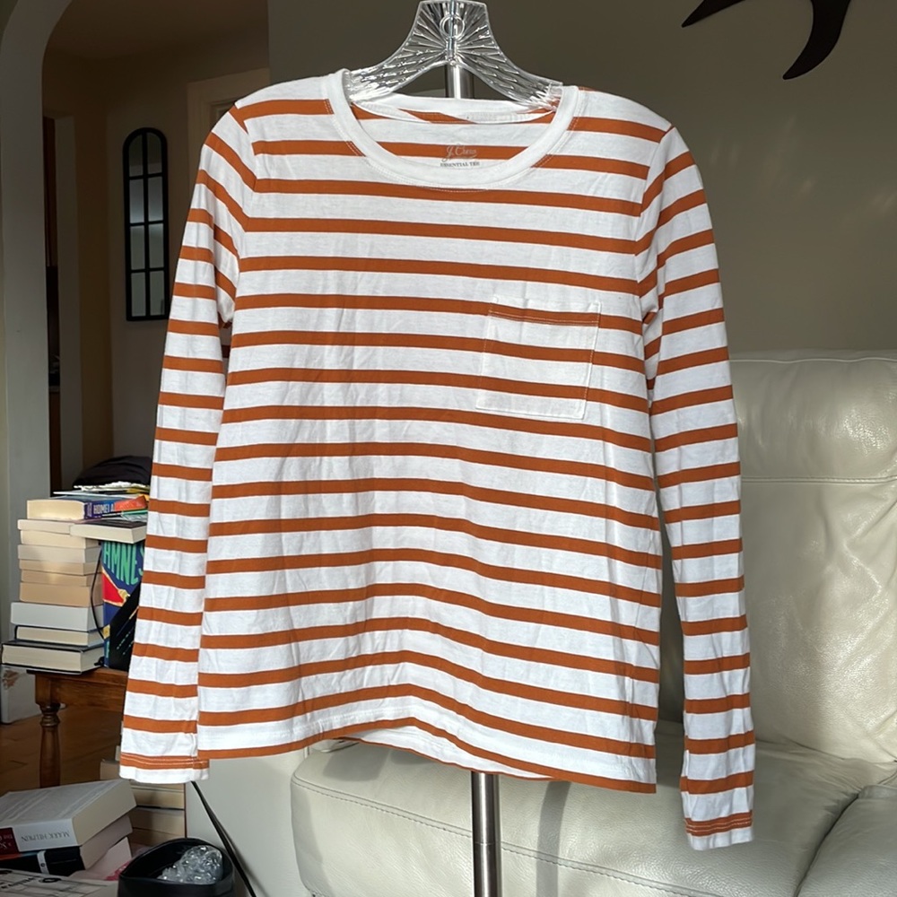 J. Crew long sleeved striped essential tee - Picture 3 of 6